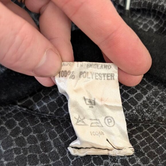 Vintage C&A Pleated Snakeskin Pattern Top - Picture 8 of 8